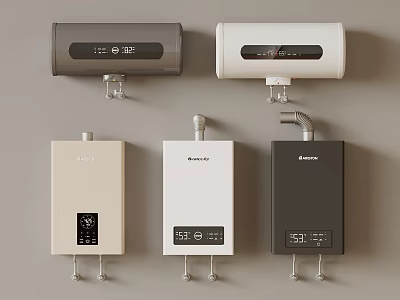 Robam Wall Mounted Water Heaters In Various Colors And Modern Design 3d model