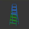 Sturdy Wooden Step Ladder Ideal For Home Use With Multiple Steps