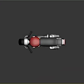 Stylish Red And Black Motorcycle With Black Seat Red Body And Black Wheels