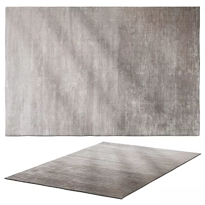 High Quality Soft Gray Square Carpet For Modern Living Room Home Decor 3d model