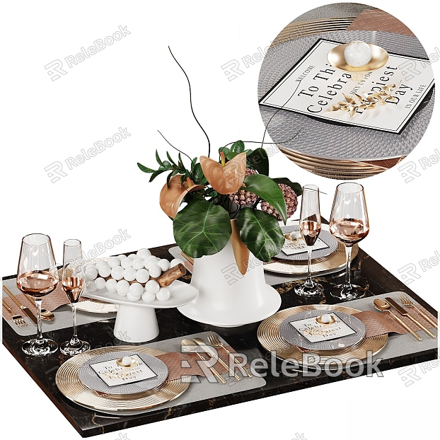 Soft Luxury Tableware 11 model