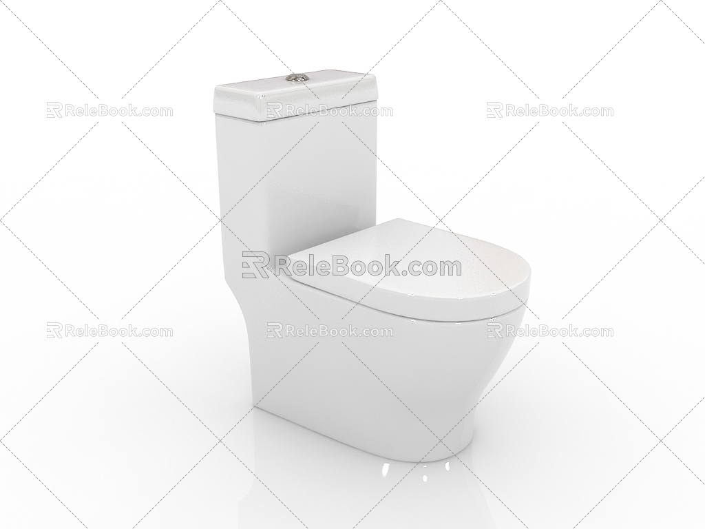 Modern Bathroom Supplies Toilet Smart Toilet Toilet 3d model