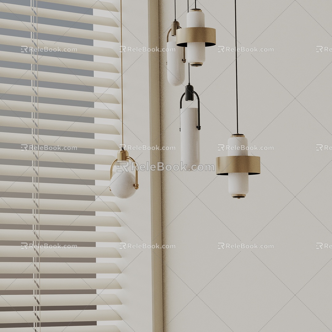 Modern chandelier 3d model