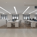 Public office space 3d model