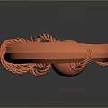 modern scepter ancient scepter walking stick ancient walking stick 3d model