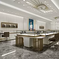 Sunfeel Modern Jewelry Store Elegant Interior Design With Reception Desk And Stairs