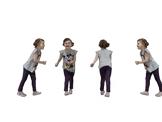 Children Child Characters 3d model
