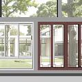 Modern window combination 3d model