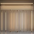 Modern Decorative Lights with Linear Design Brass Finish Wall Mounted and Floor Standing Styles