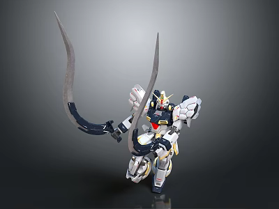 Intelligent Robot Model With Large Sickle Weapons And Mechanical Armor Design Structure 3d model