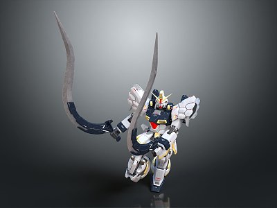 Modern Robot Transformers Gundam Warrior Gundam Mecha Warrior 3d model