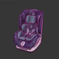 Car Parts Child Safety Seat With Blue Star Patterns And Turquoise Cushion
