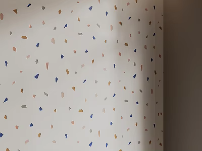 Interior Wall Featuring Colorful Terrazzo Pattern 3d model