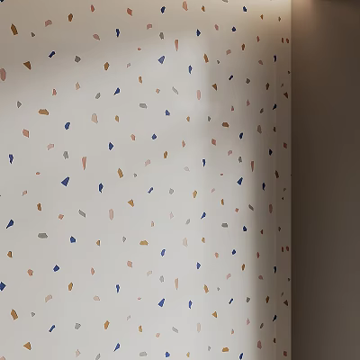 Interior Wall Featuring Colorful Terrazzo Pattern 3d model