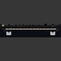 Professional Electronic Keyboard Synthesizer With Black Case Control Panel Knobs And Piano Keys