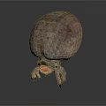 Game Film Monster Character With Large Head Rough Skin Sharp Teeth Insect Legs