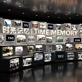 Time Memory Historical Photo Exhibition Wall Displaying Years 1912 1943 1956 1959