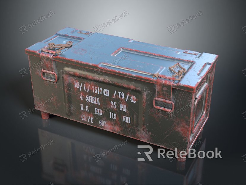 Modern ammunition box arms box weapons box military box model