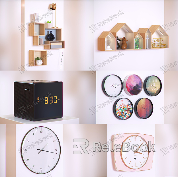 Nordic Clock and Alarm Clock Storage Rack model