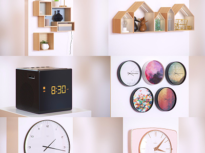 Nordic Clock and Alarm Clock Storage Rack model