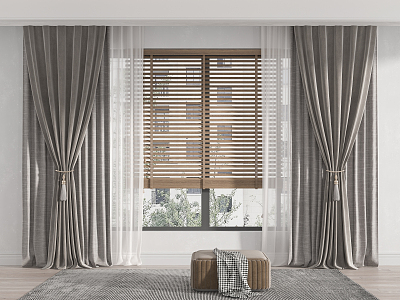 modern curtain fabric blinds model