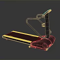 Modern Black Treadmill with Digital Display Ergonomic Handrails and Durable Running Belt for Home Fitness
