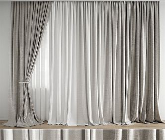 Modern Curtains 3d model