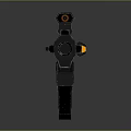 Modern Black Tactical Rifle With Scope And Rail System For Tactical Operations 3d model