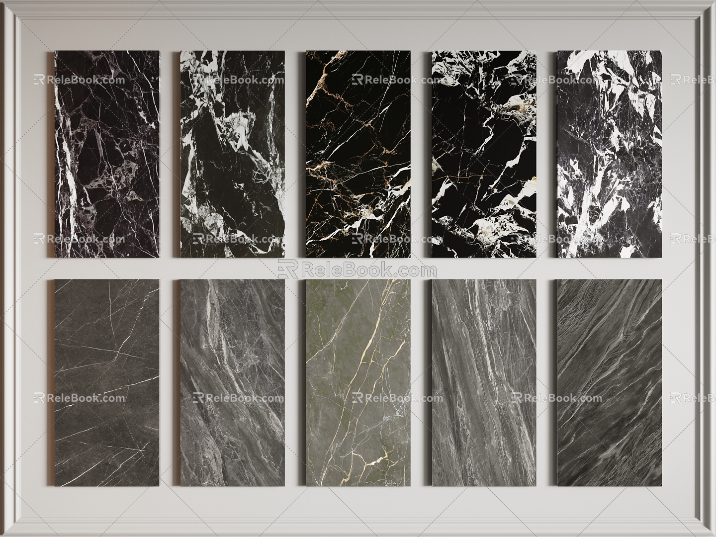 Black Stone Wall Panel Marble Background Wall Marble Wall Panel Black Stone Black Rock Slab Wall Panel 3d model