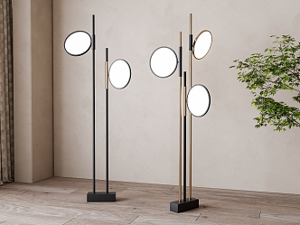 Floor lamp combination 3d model