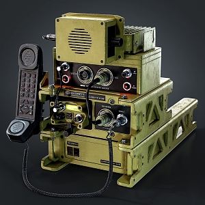 Infinite Electric Military Radio Contact High Frequency Radio 3d model