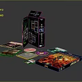 Game Digital Collection Set With Discs Art Cards And Packaging Box 3d model