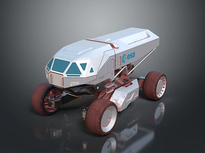 Innovative ESA Lunar Rover Design For Future Moon Surface Exploration Missions 3d model