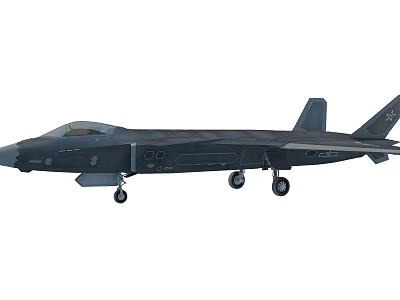 Modern Military Fighter Jet With Stealth Design And Advanced Technology 3d model