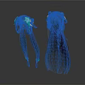 Black Long Hair Wigs With Blue Green And Gold Decorative Ornaments