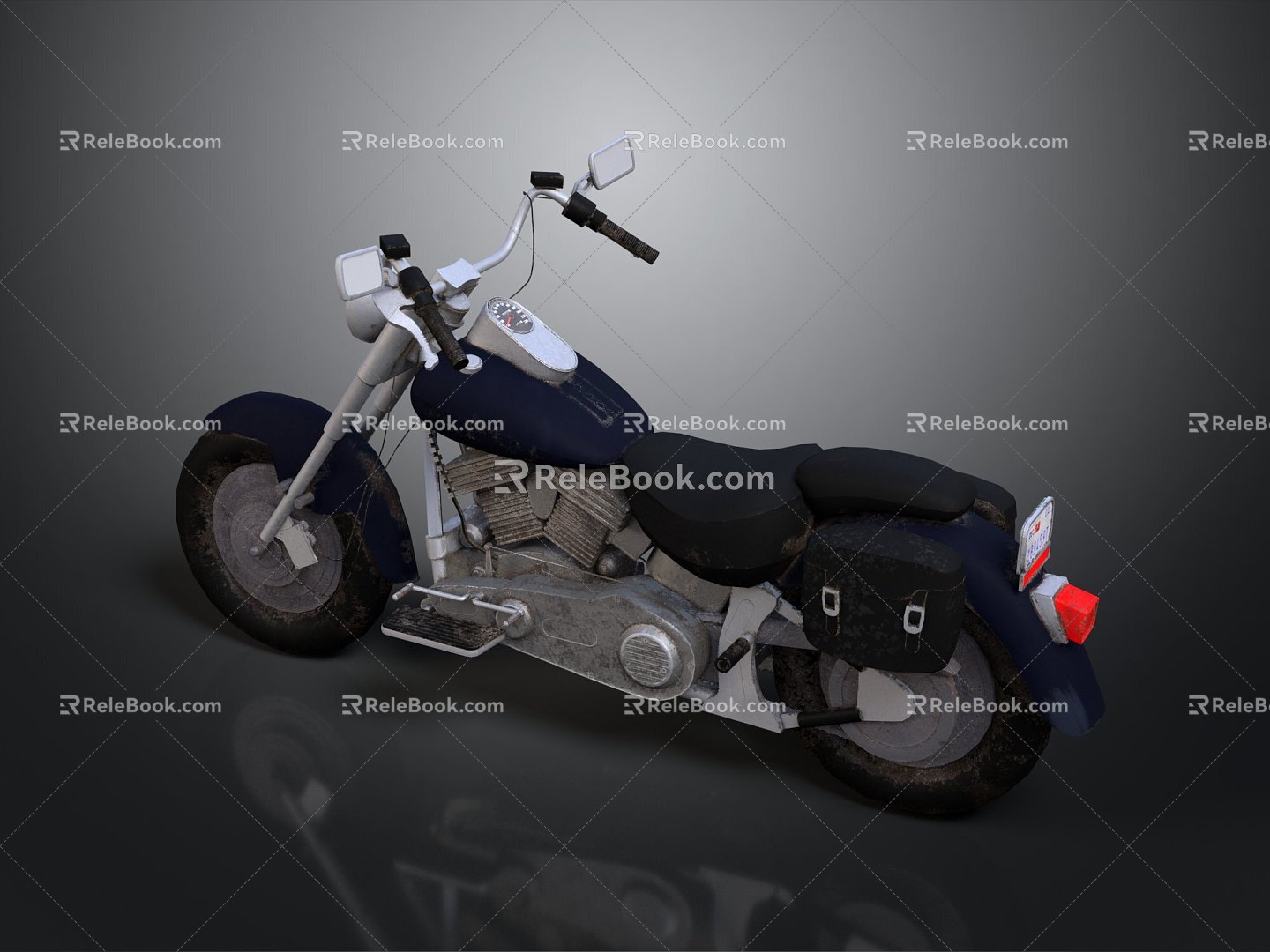 Motorcycle Two-wheeled Motorcycle Cross-country Motorcycle Road Race Motorcycle Motor Vehicle Transport 3d model