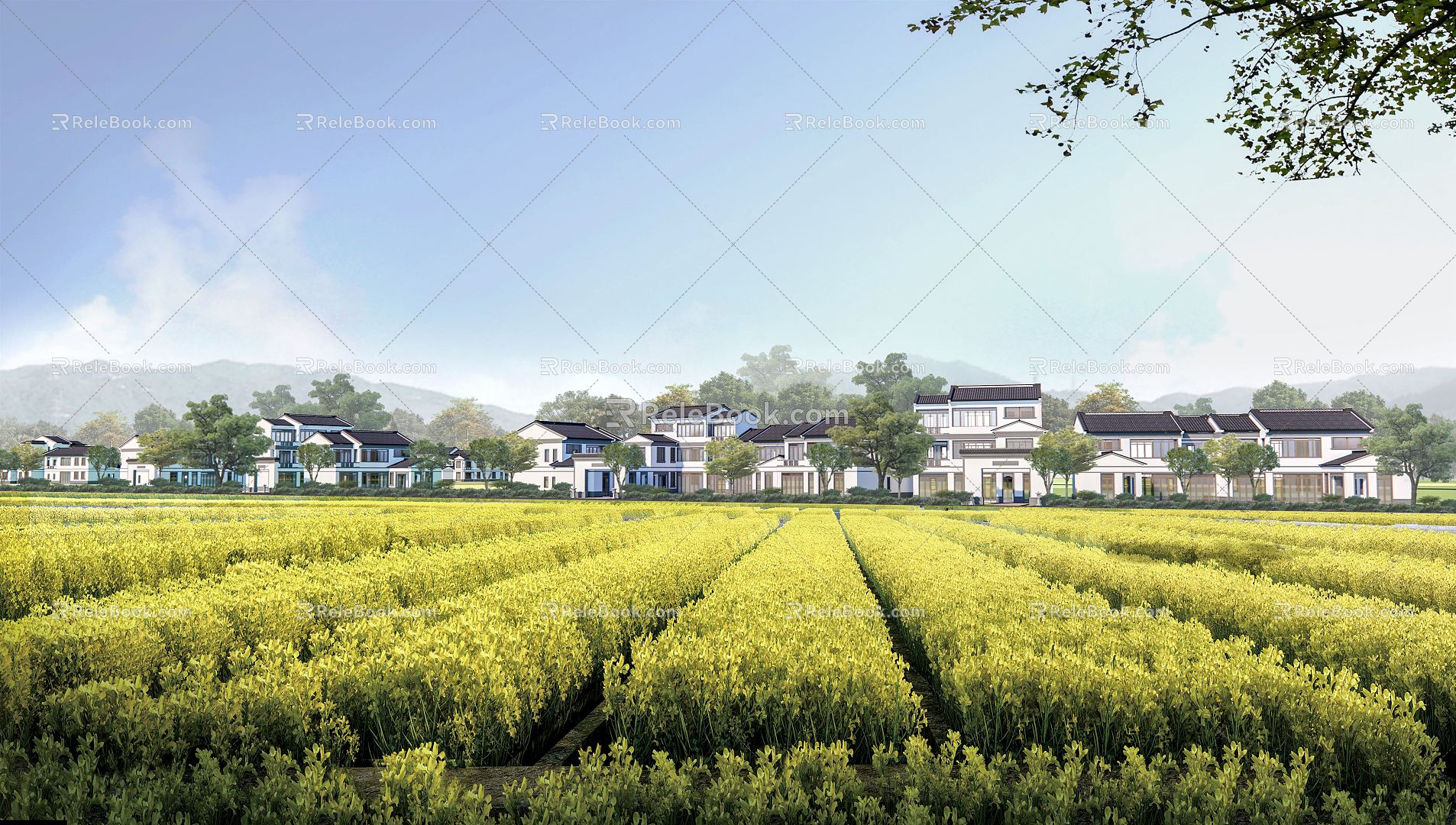 New Chinese Style Folk House Rural Folk House Homestay Building Residential House Beautiful Countryside Building Courtyard Building Villa Building 3d model