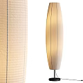 Minimalist Floor Lamp With Paper Shade And Soft Lighting For Modern Home Decor