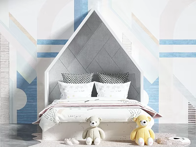 Modern Children's Bed 3d model