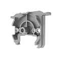 Industrial Silver Metal Bracket With Multiple Holes And Symmetrical Structure 3d model