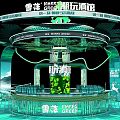 Digital Twin Smart City 3D Model Circular Structure With IoT Data Center Green Tech Elements