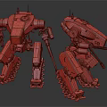 Modern Robot Warrior 3d model
