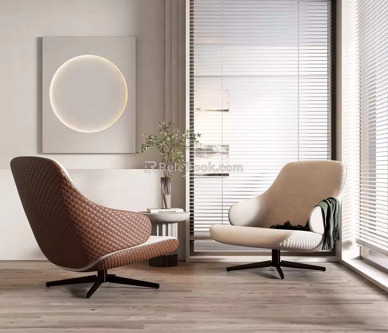 Modern single sofa 3d model