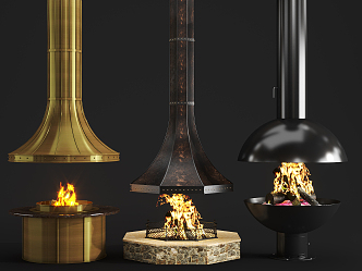 Industrial LOFT Stove Matches 3d model