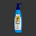 Blue Hand Wash Bottle With Pump Dispenser And Cartoon Dog Design