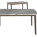 Elegant Luxury Modern Dining Table With Marble Top And Metal Legs Design