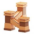 Ancient Architecture Traditional Tower Structures With Stone Steps And Brick Walls