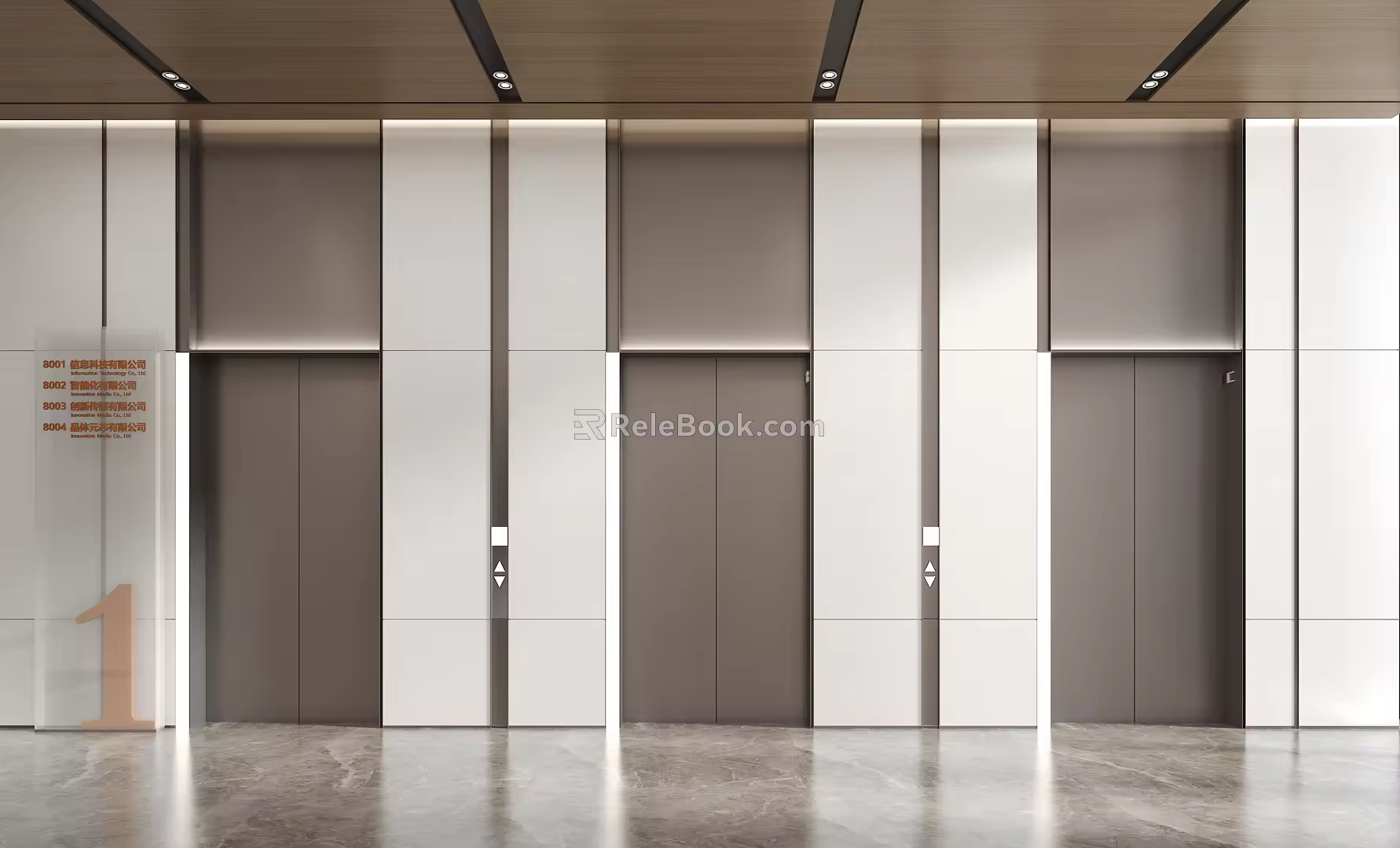 modern elevator 3d model