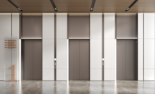 modern elevator 3d model