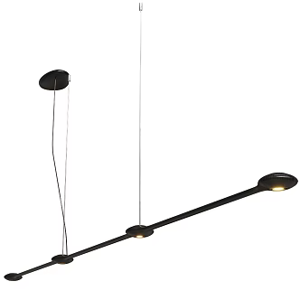 Carbon modern chandelier 3d model